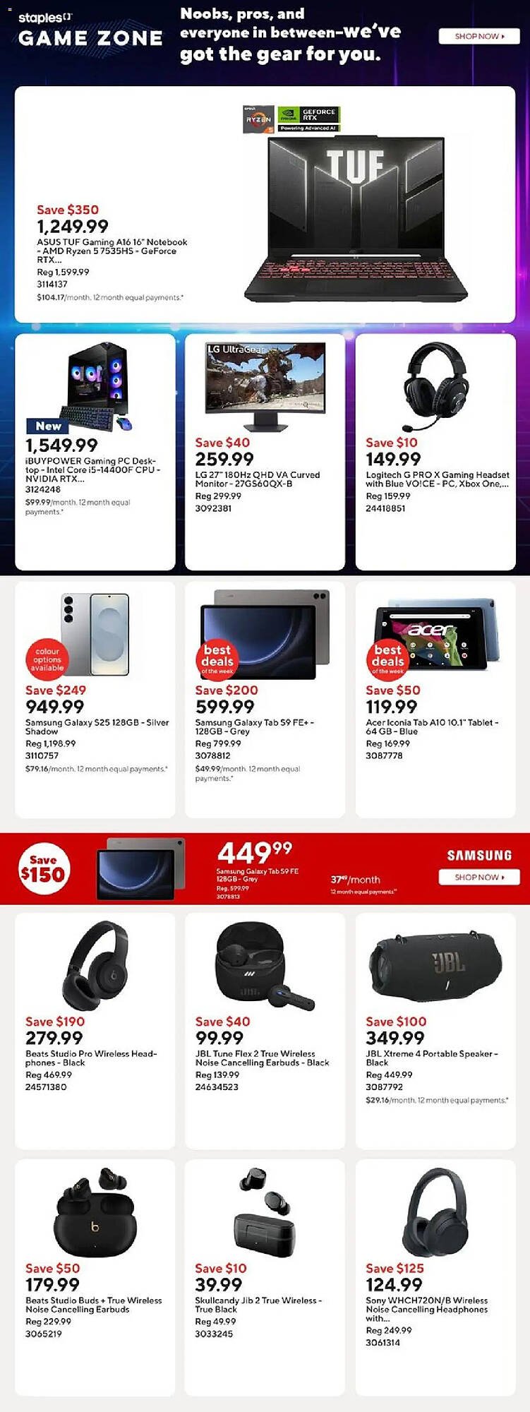 Staples flyer