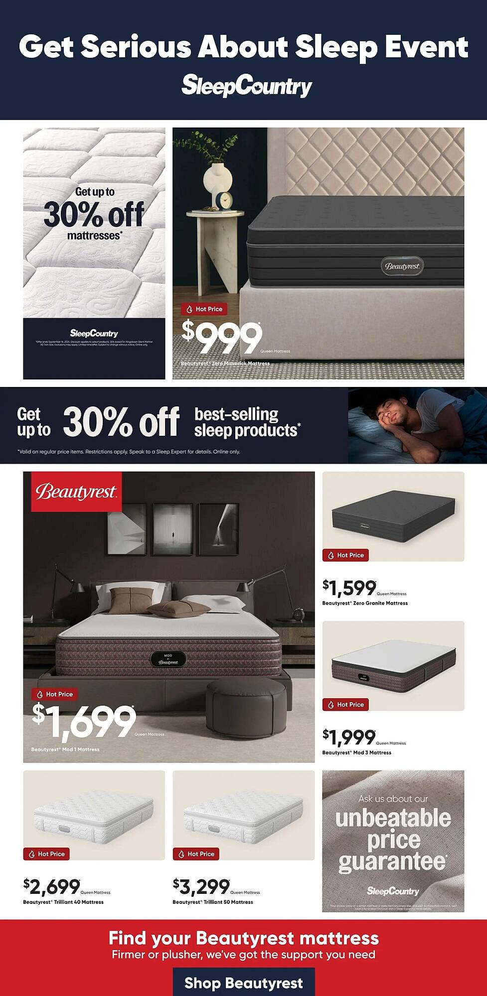 Sleep Country flyer (2025-08-21 - 2025-08-27) | 1