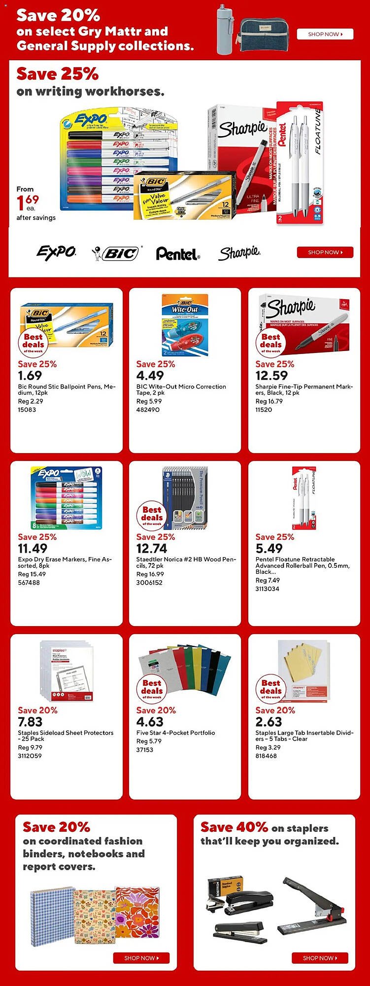 Staples flyer