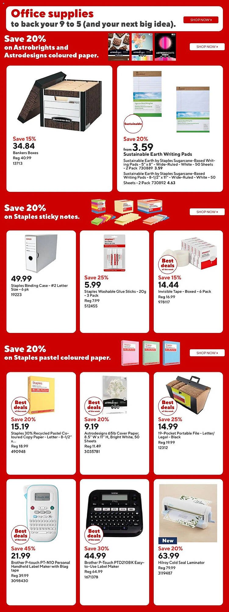 Staples flyer