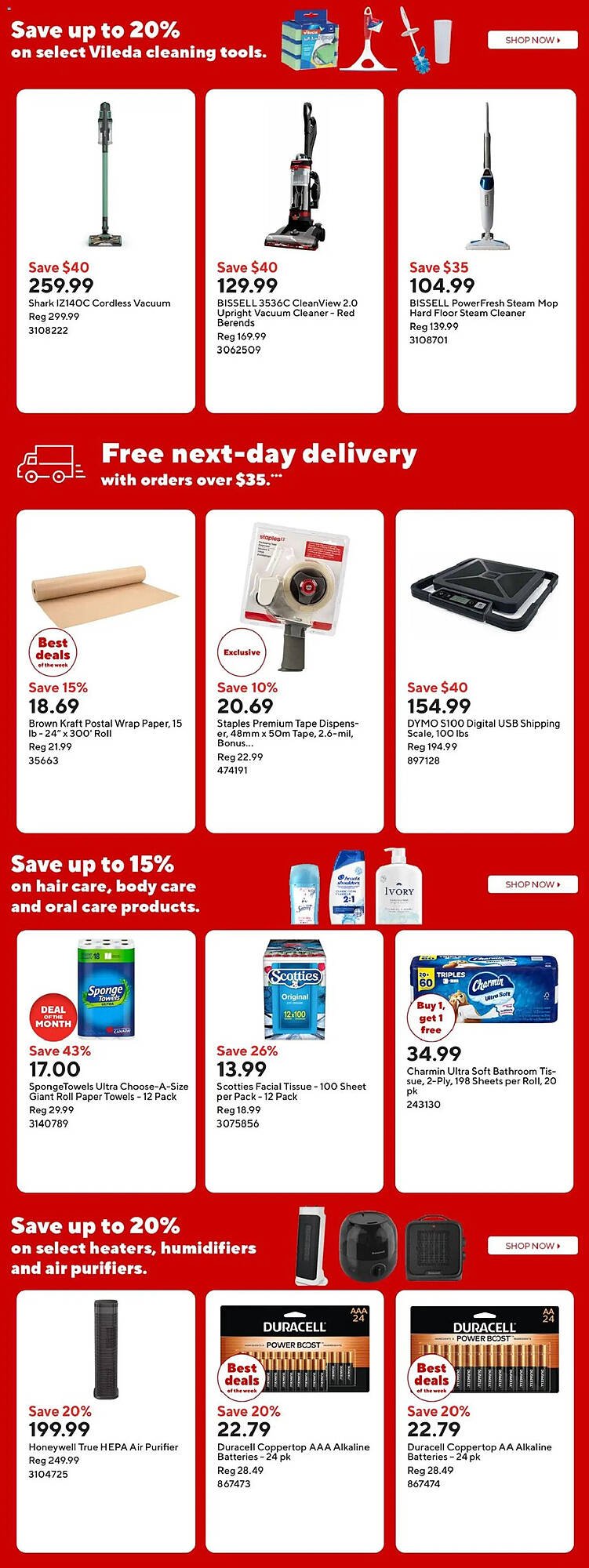 Staples flyer