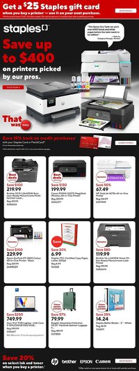 Staples flyer
