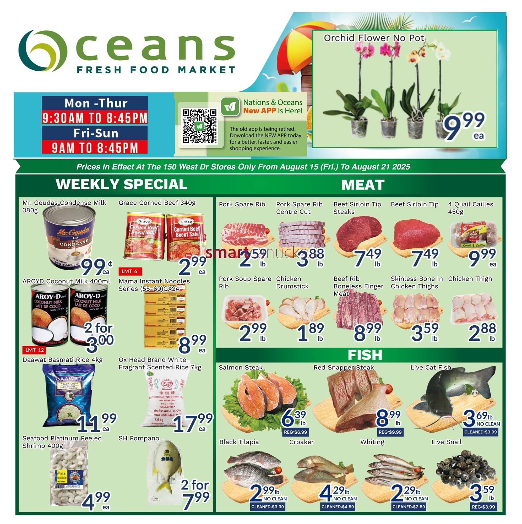 Oceans Fresh Food Market flyer (2025-08-15 - 2025-08-21) | 1