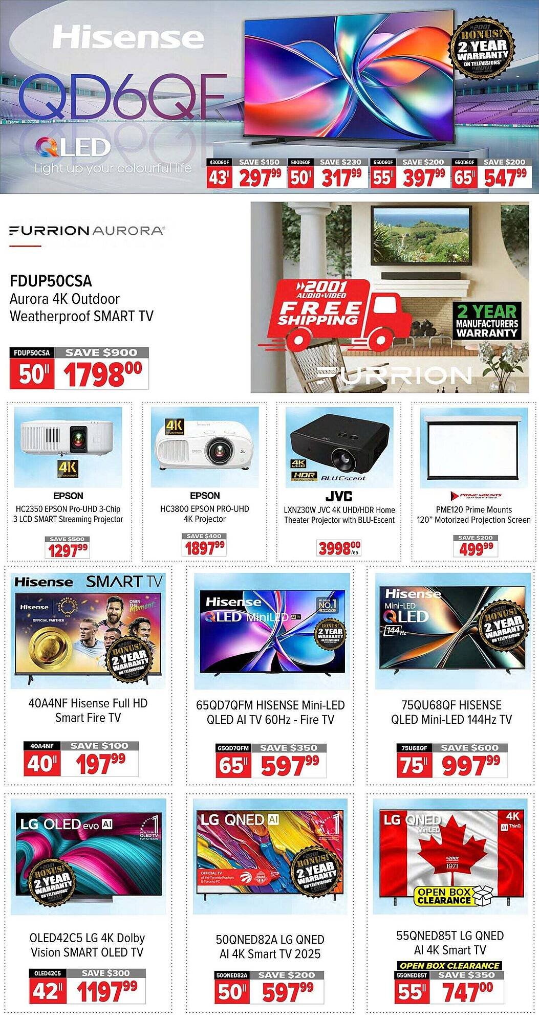 2001 Audio Video flyer (2025-12-05 - 2025-12-25) | 2