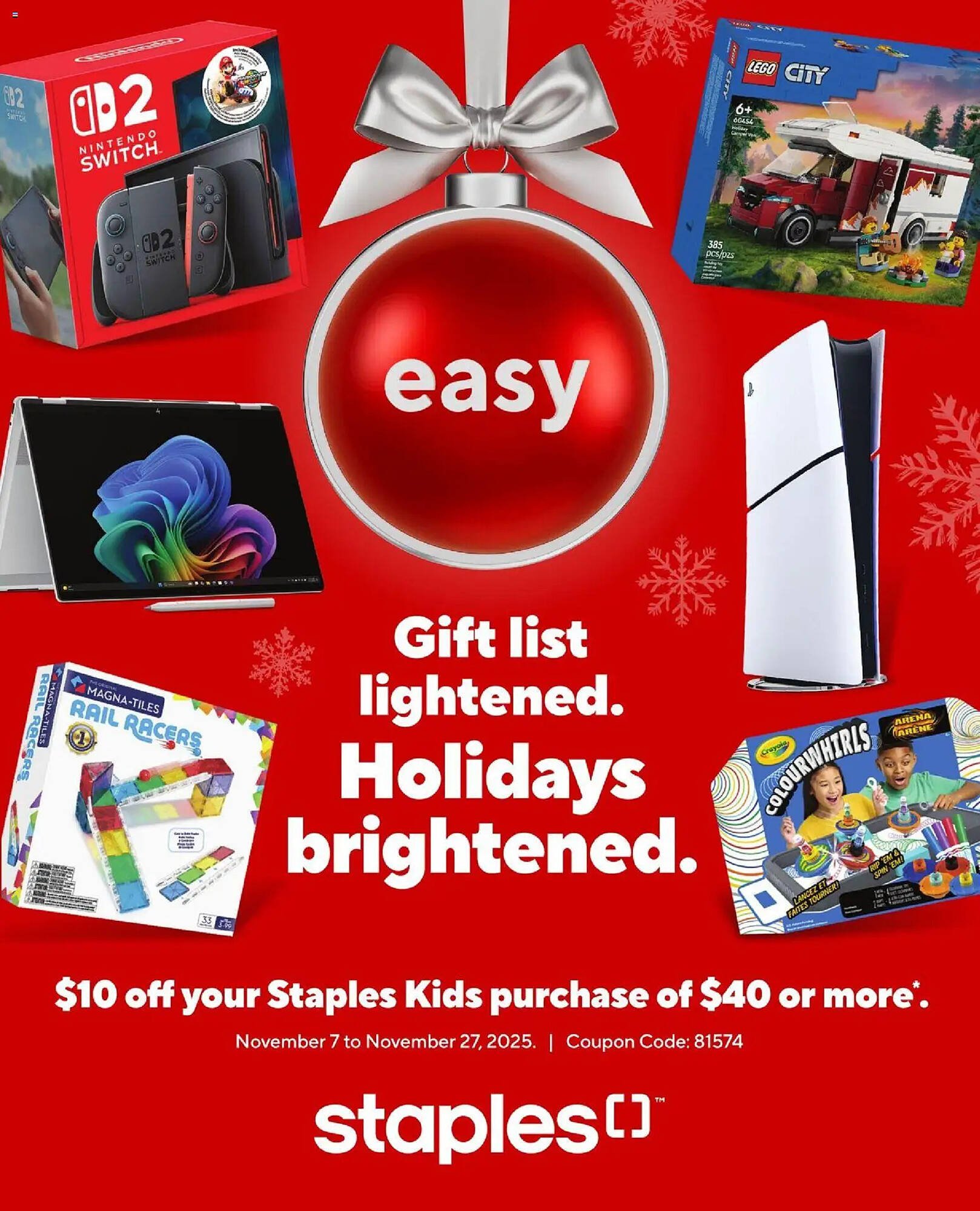 Staples flyer (2025-11-07 - 2025-11-27) | 1