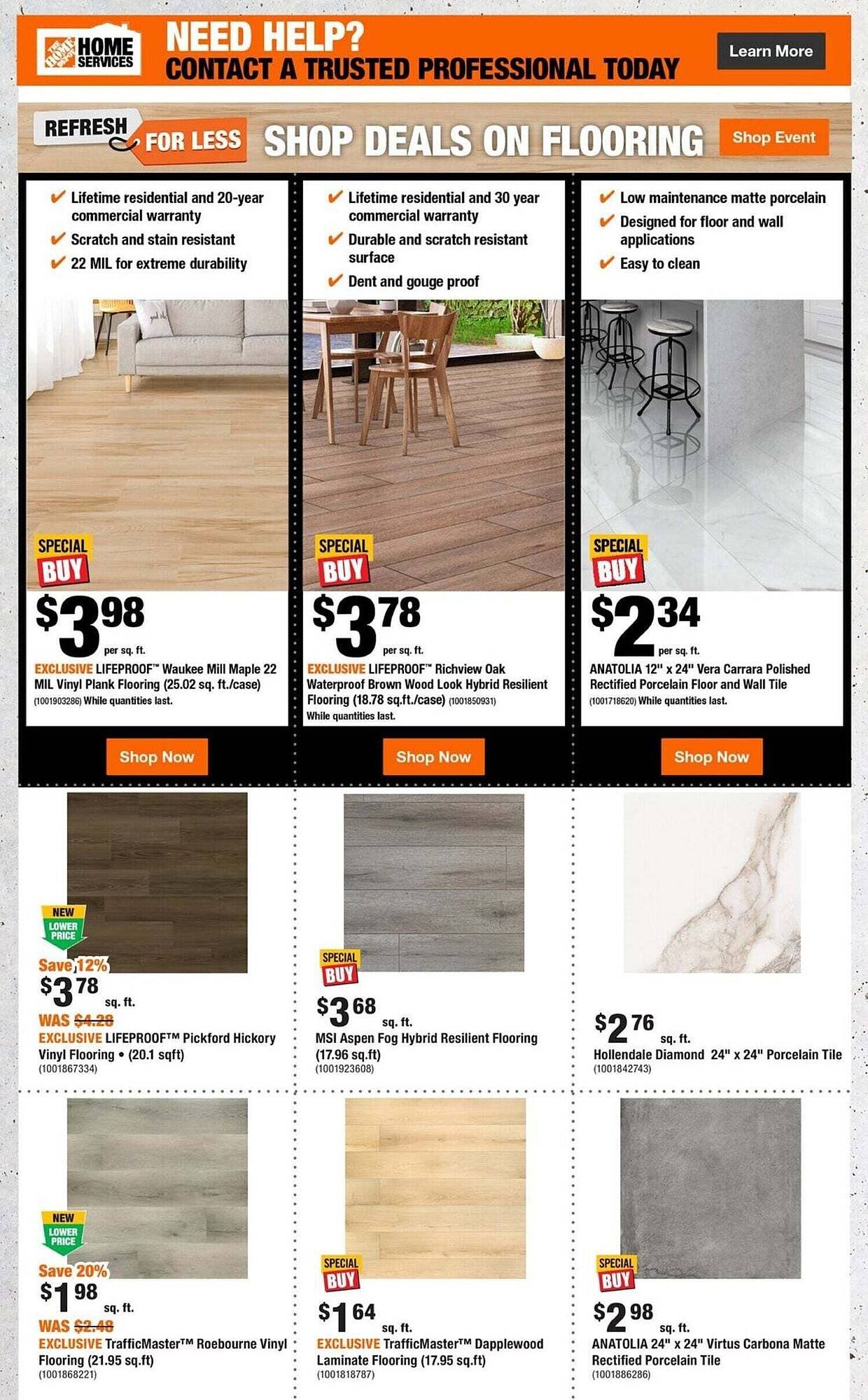 Home Depot flyer
