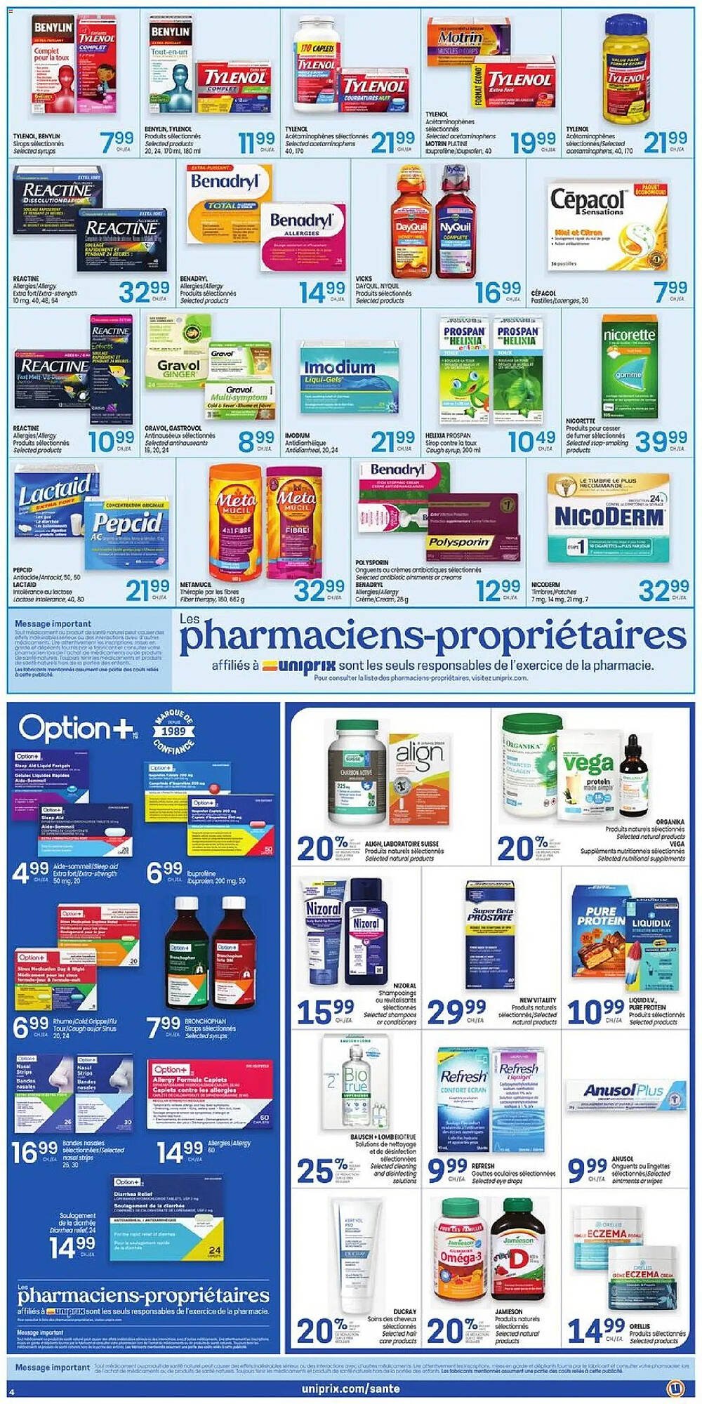Uniprix flyer