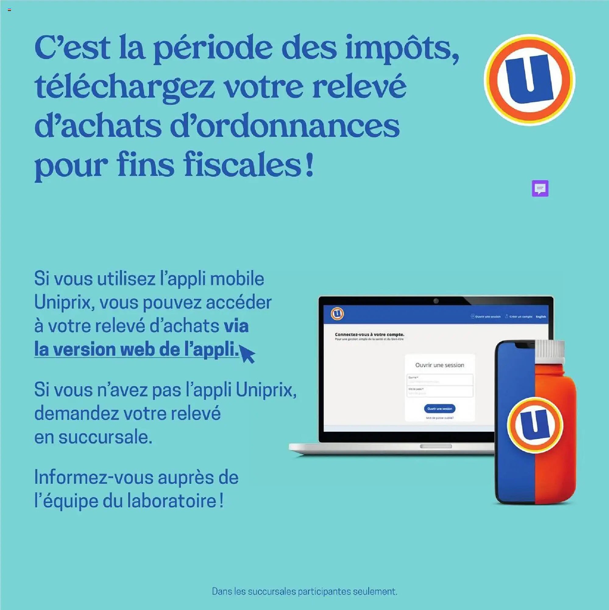 Uniprix flyer