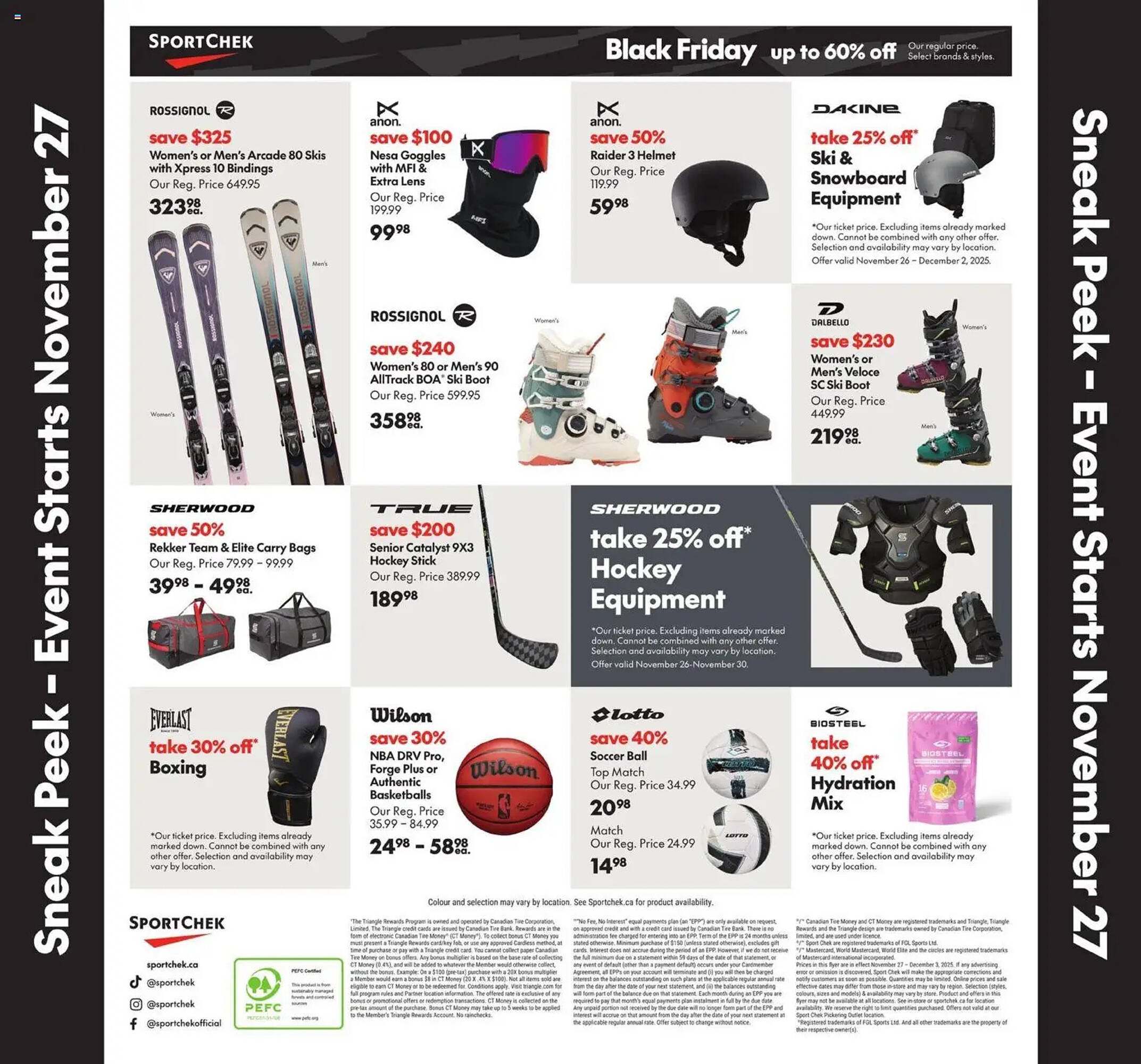 Sport Chek flyer