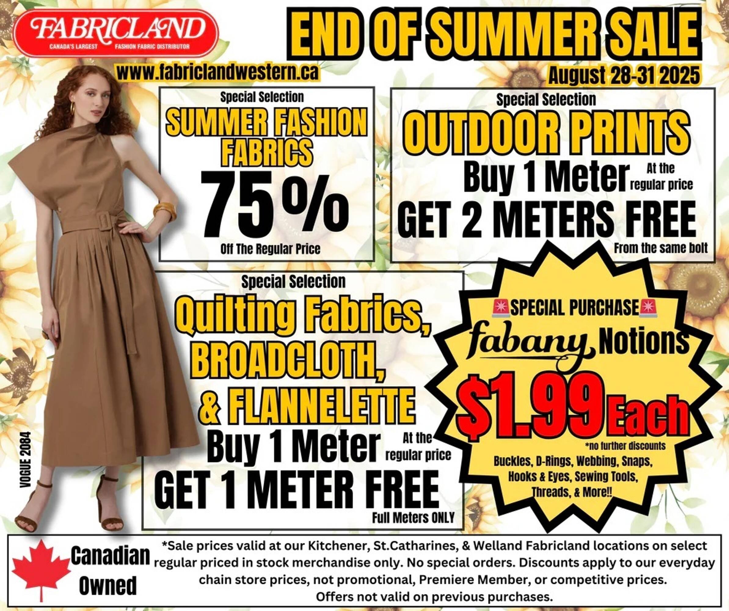 Fabricland flyer (2025-08-28 - 2025-09-10) | 1