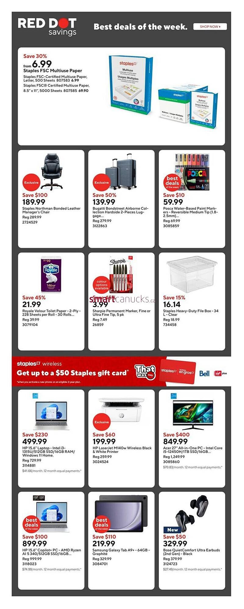 Staples flyer
