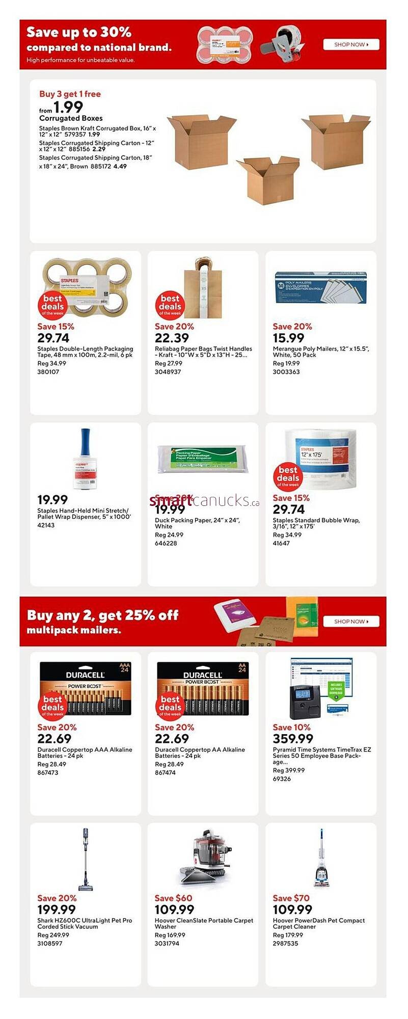 Staples flyer