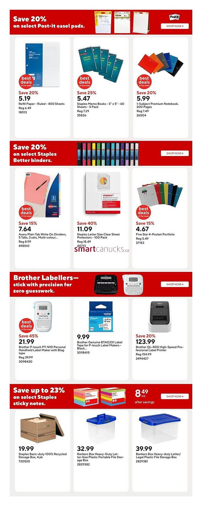 Staples flyer