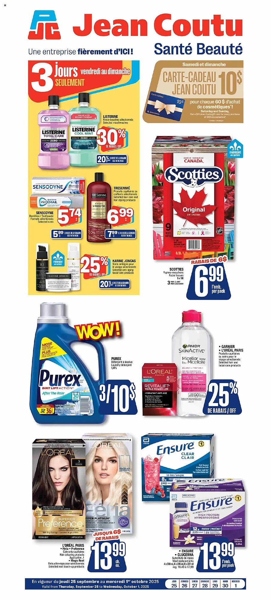 Jean Coutu flyer (2025-09-25 - 2025-10-02) | 1
