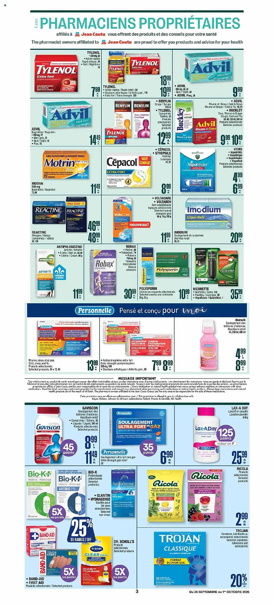 Jean Coutu flyer