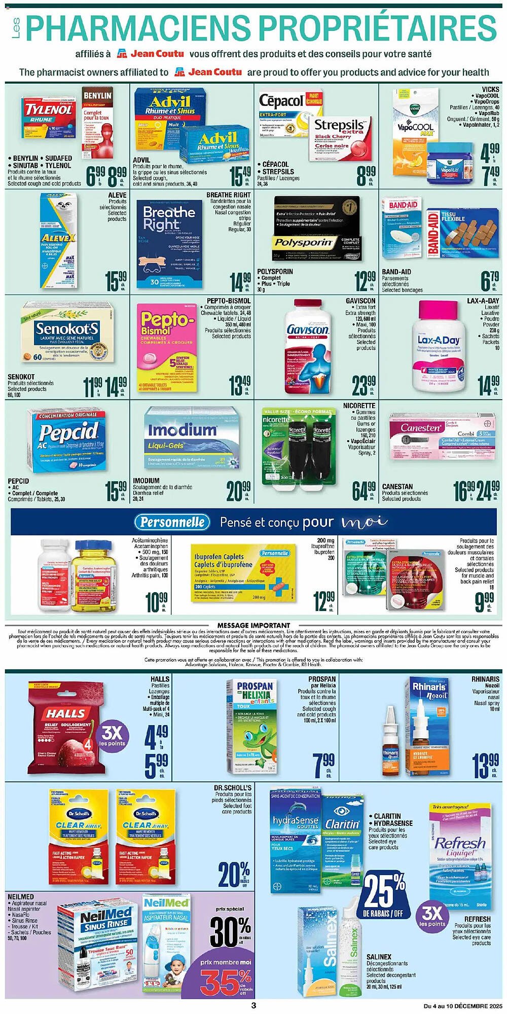 Jean Coutu flyer (2025-12-04 - 2025-12-10) | 3