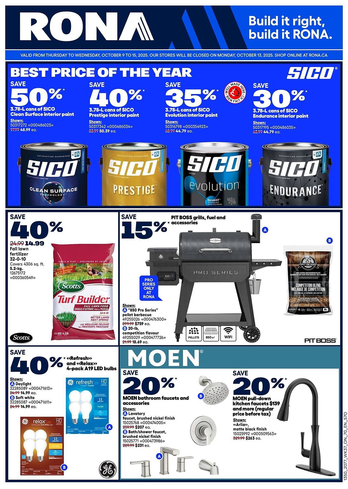 RONA flyer (2025-10-09 - 2025-10-23) | 1