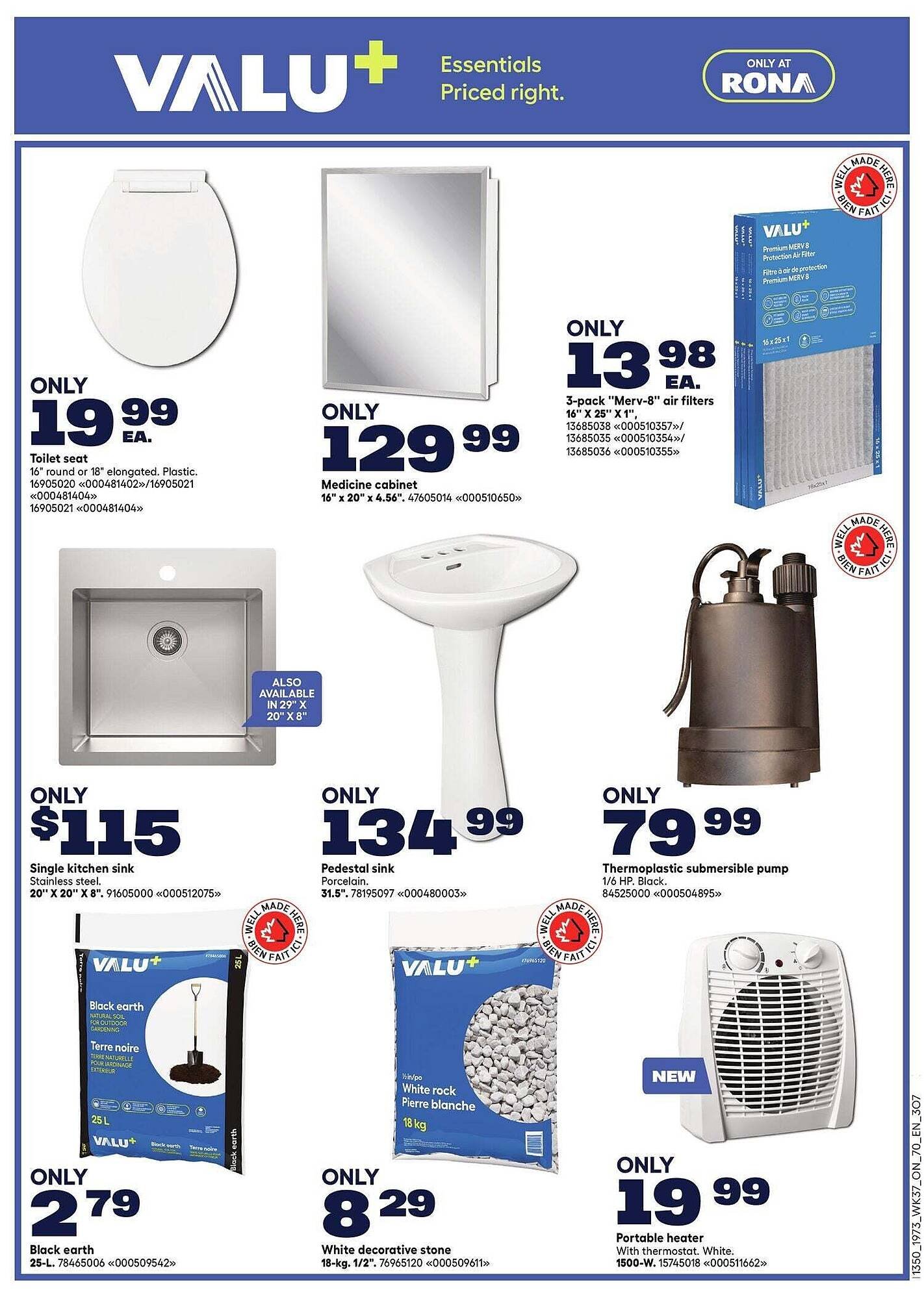 RONA flyer