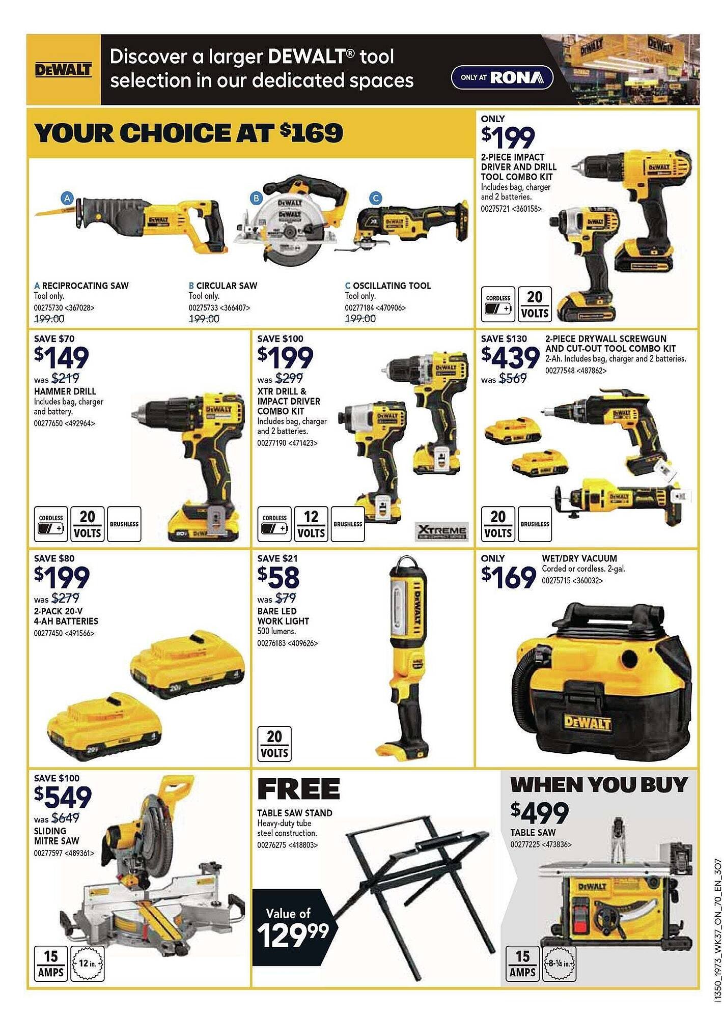 RONA flyer