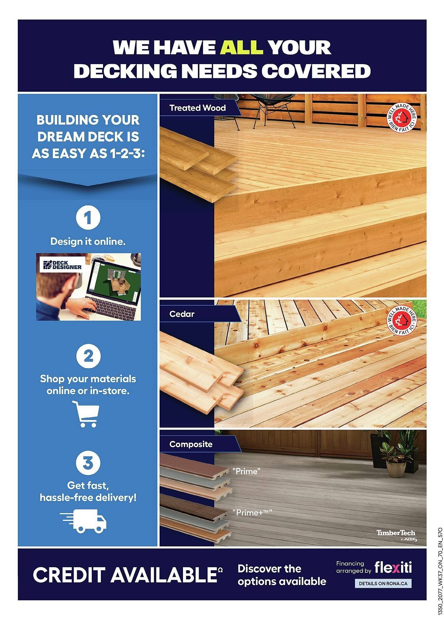 RONA flyer