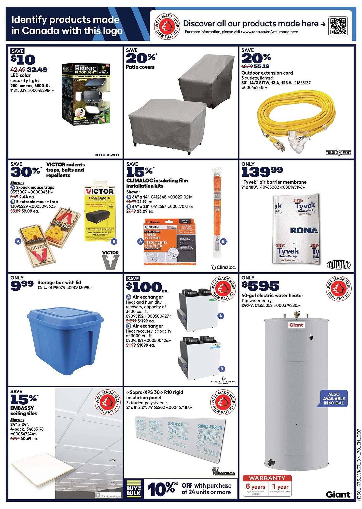 RONA flyer