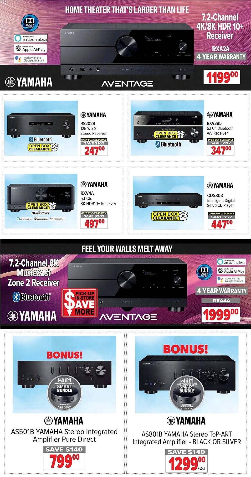 2001 Audio Video flyer