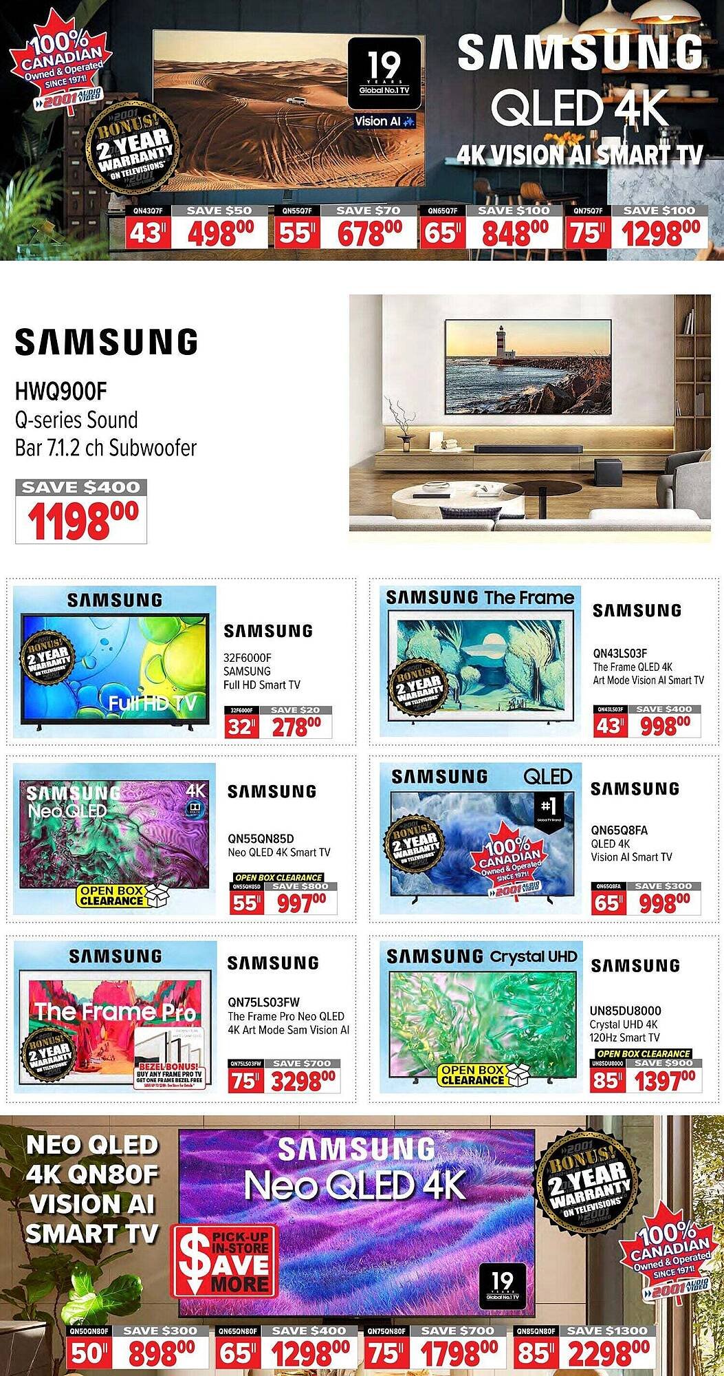 2001 Audio Video flyer