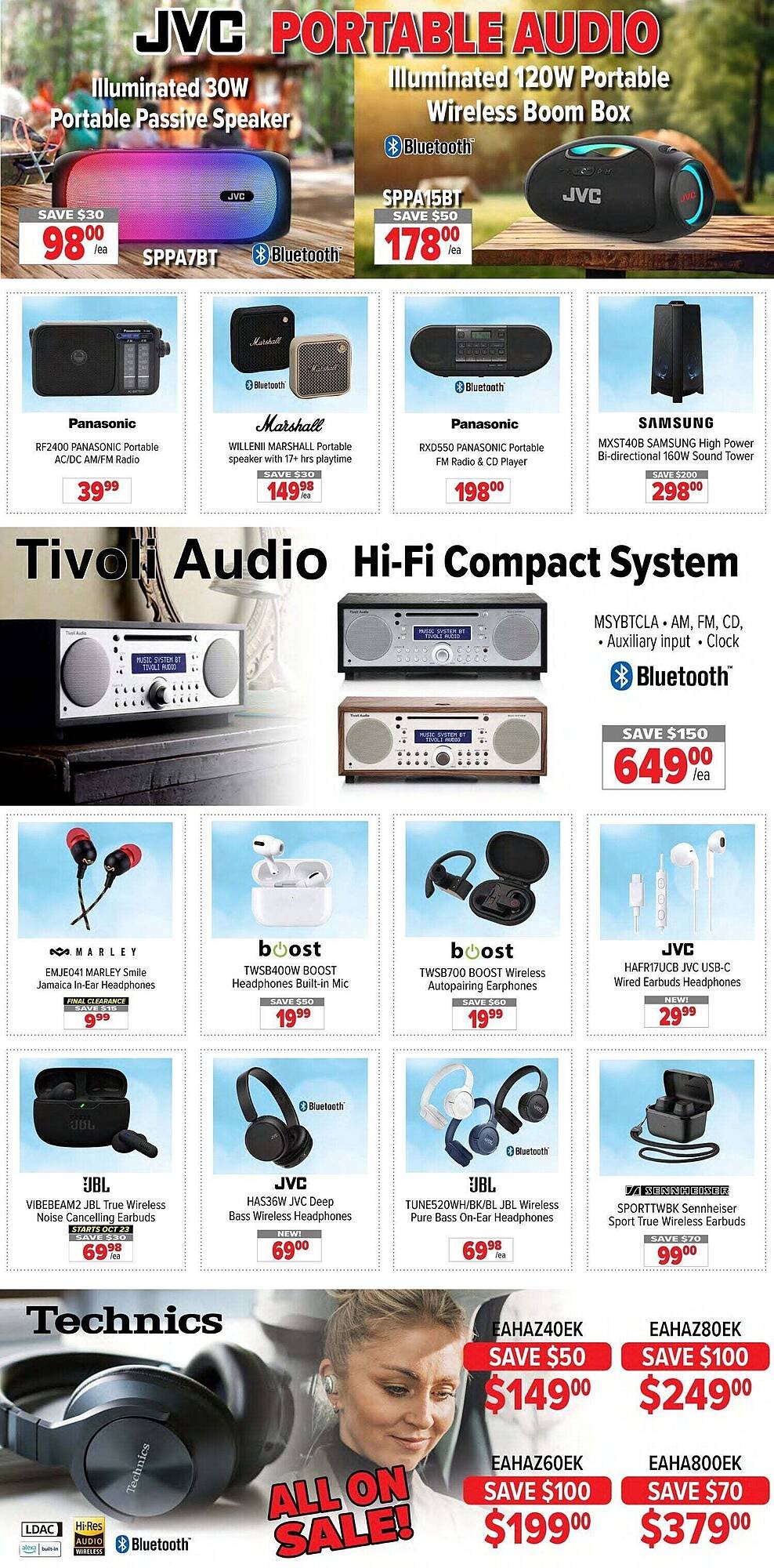 2001 Audio Video flyer