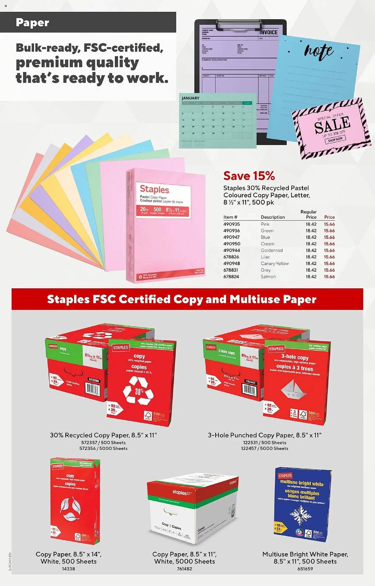 Staples flyer