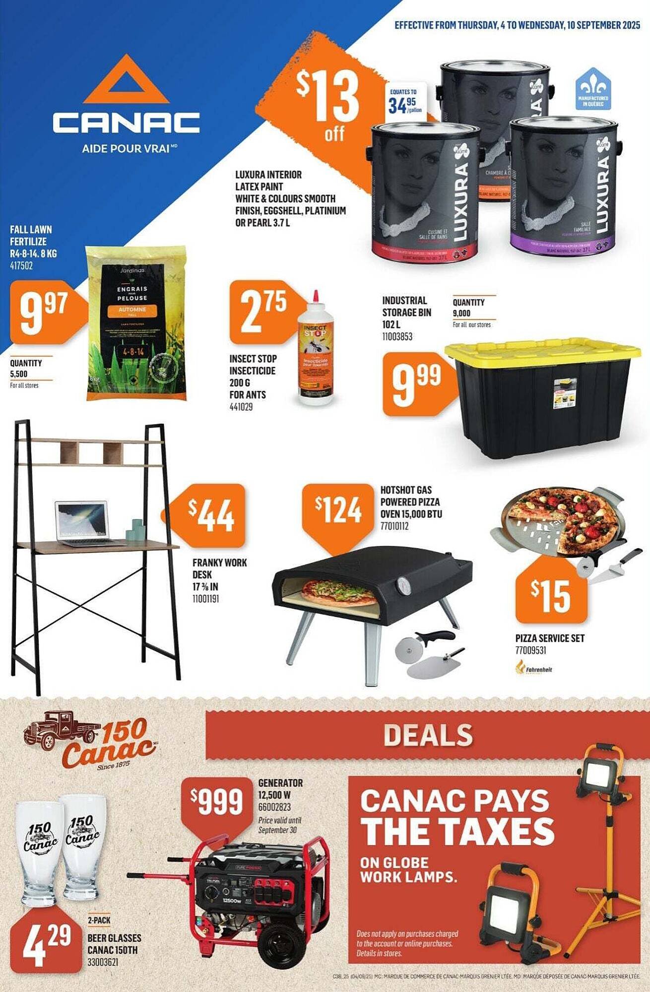 Canac flyer