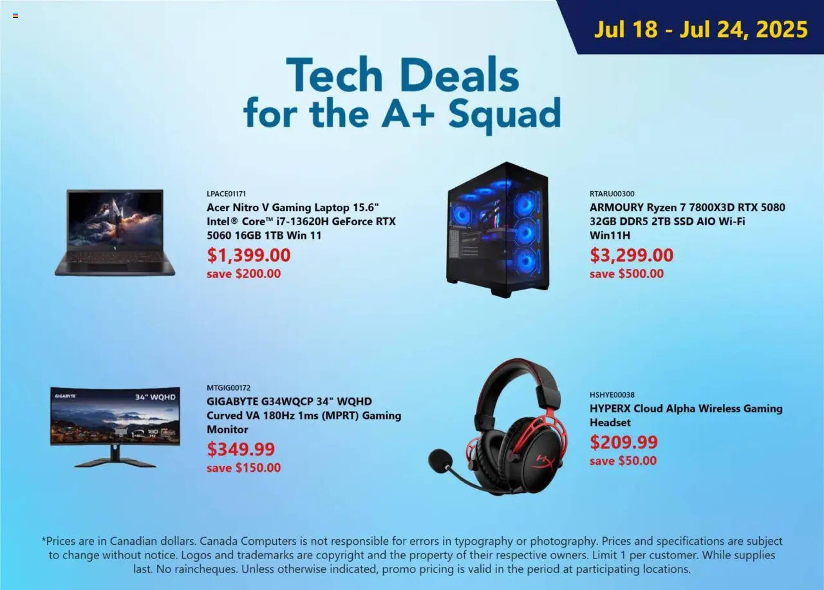 Canada Computers flyer (2025-07-18 - 2025-07-25) | 1