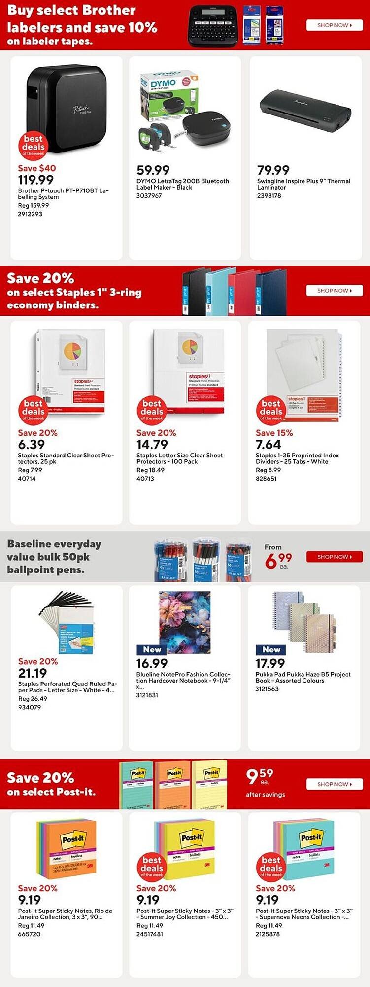 Staples flyer