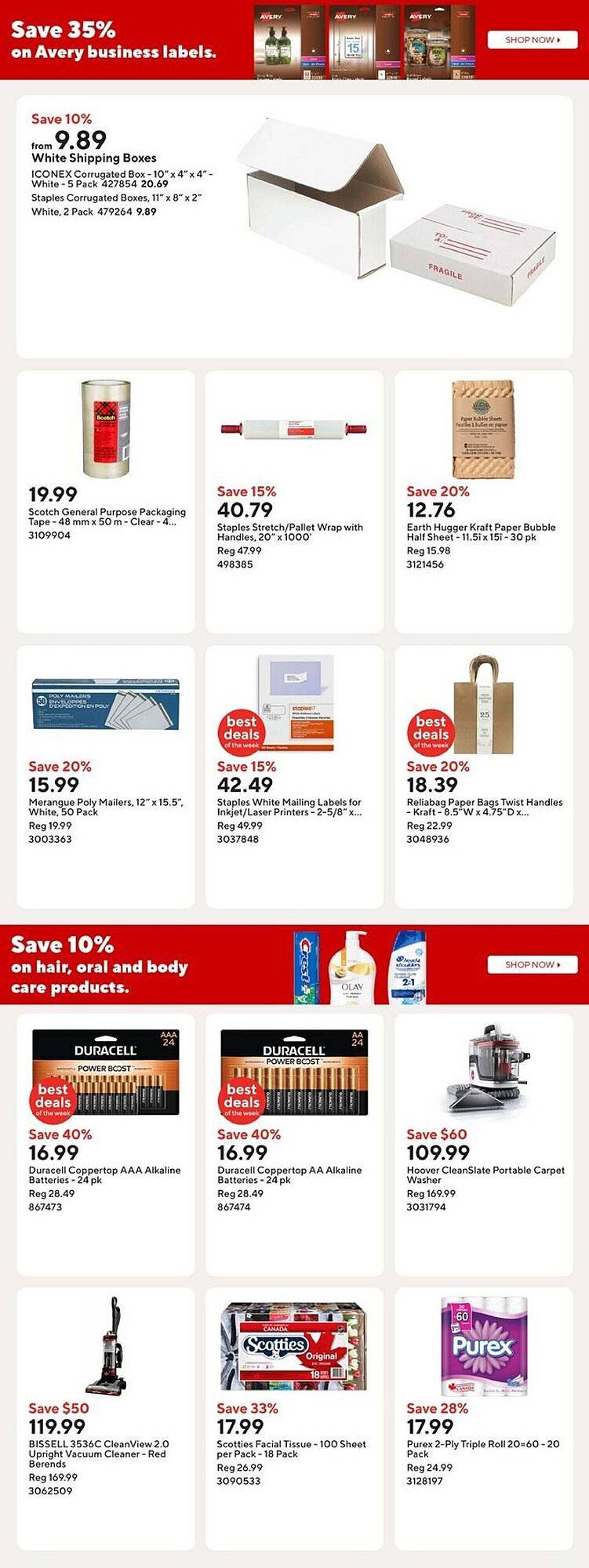 Staples flyer