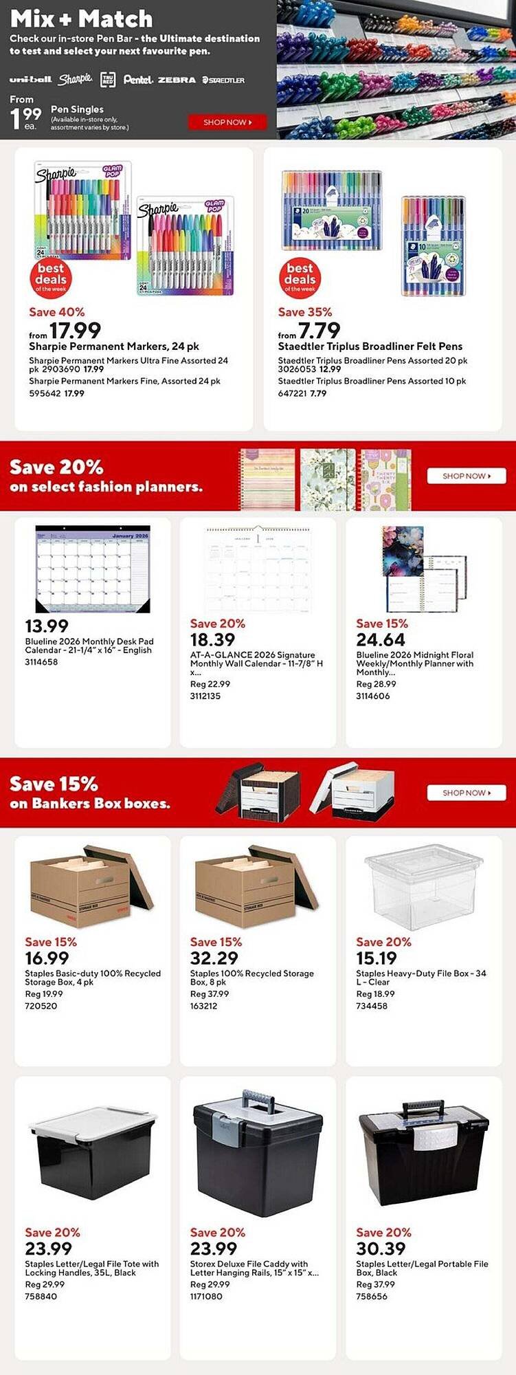 Staples flyer