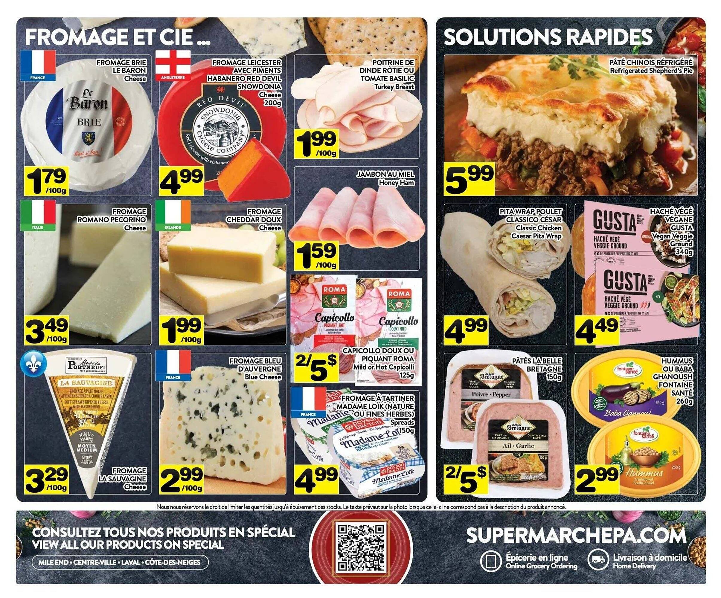 Supermarché PA flyer