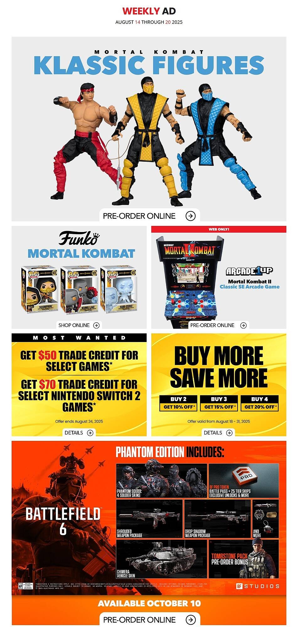 GameStop flyer (2025-08-14 - 2025-08-20) | 1