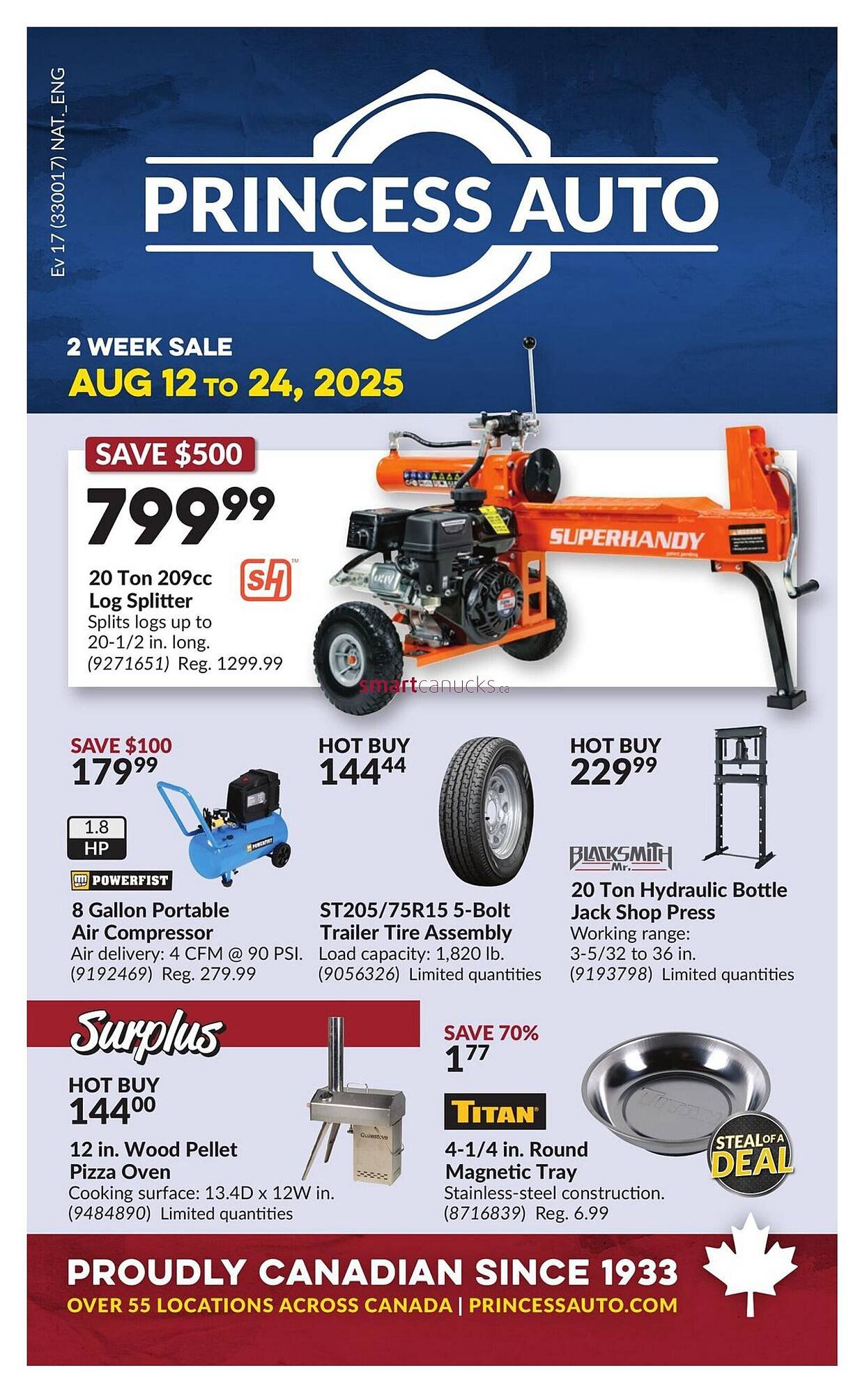 Princess Auto flyer (2025-08-12 - 2025-08-24) | 1