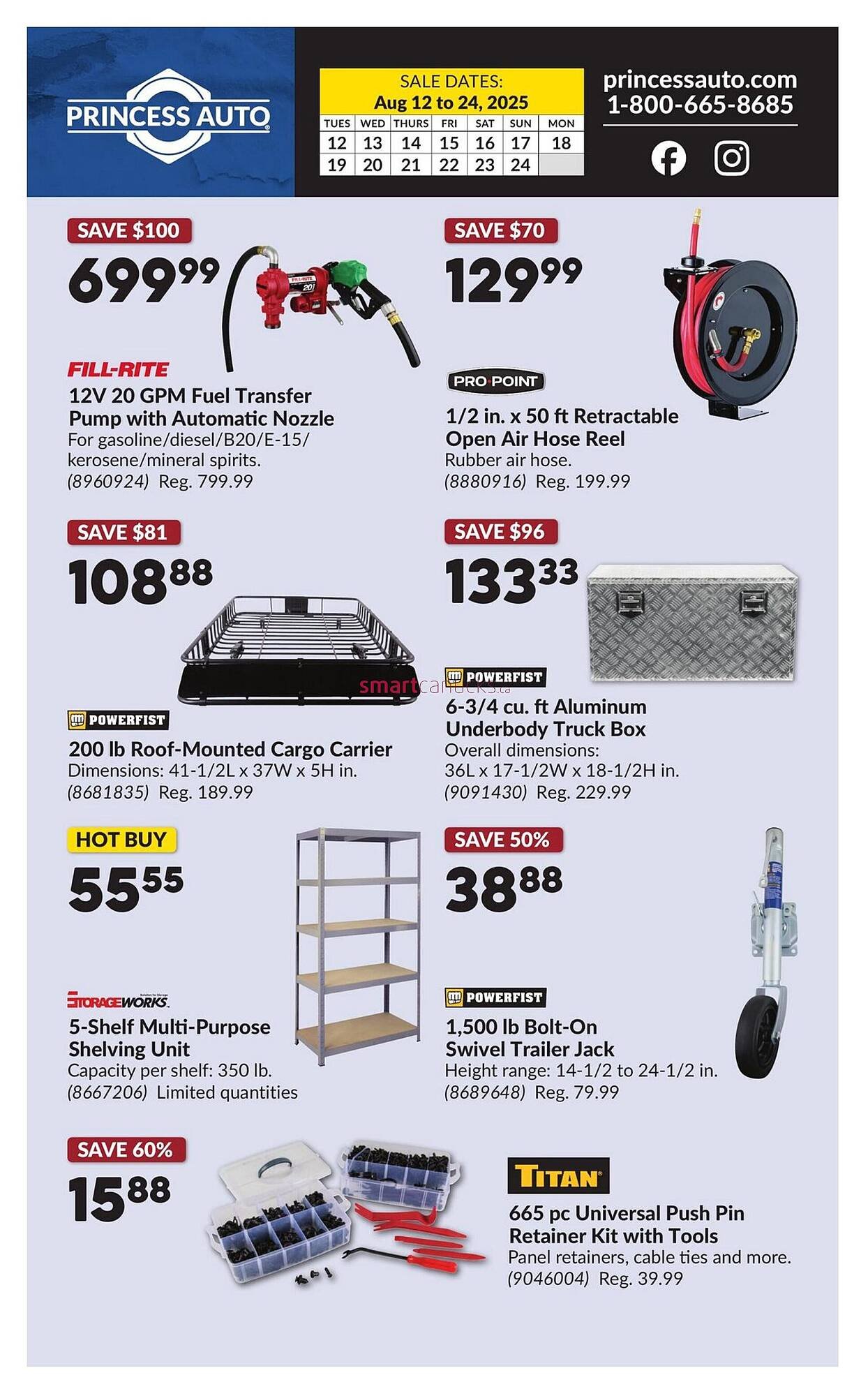 Princess Auto flyer