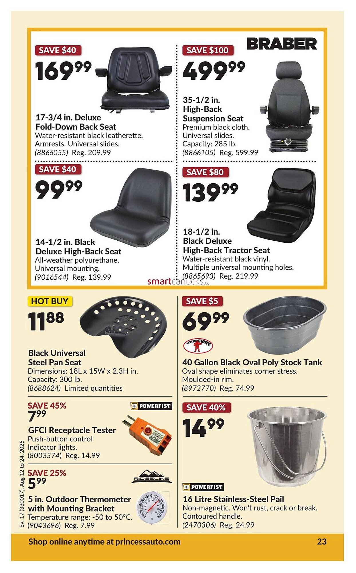 Princess Auto flyer