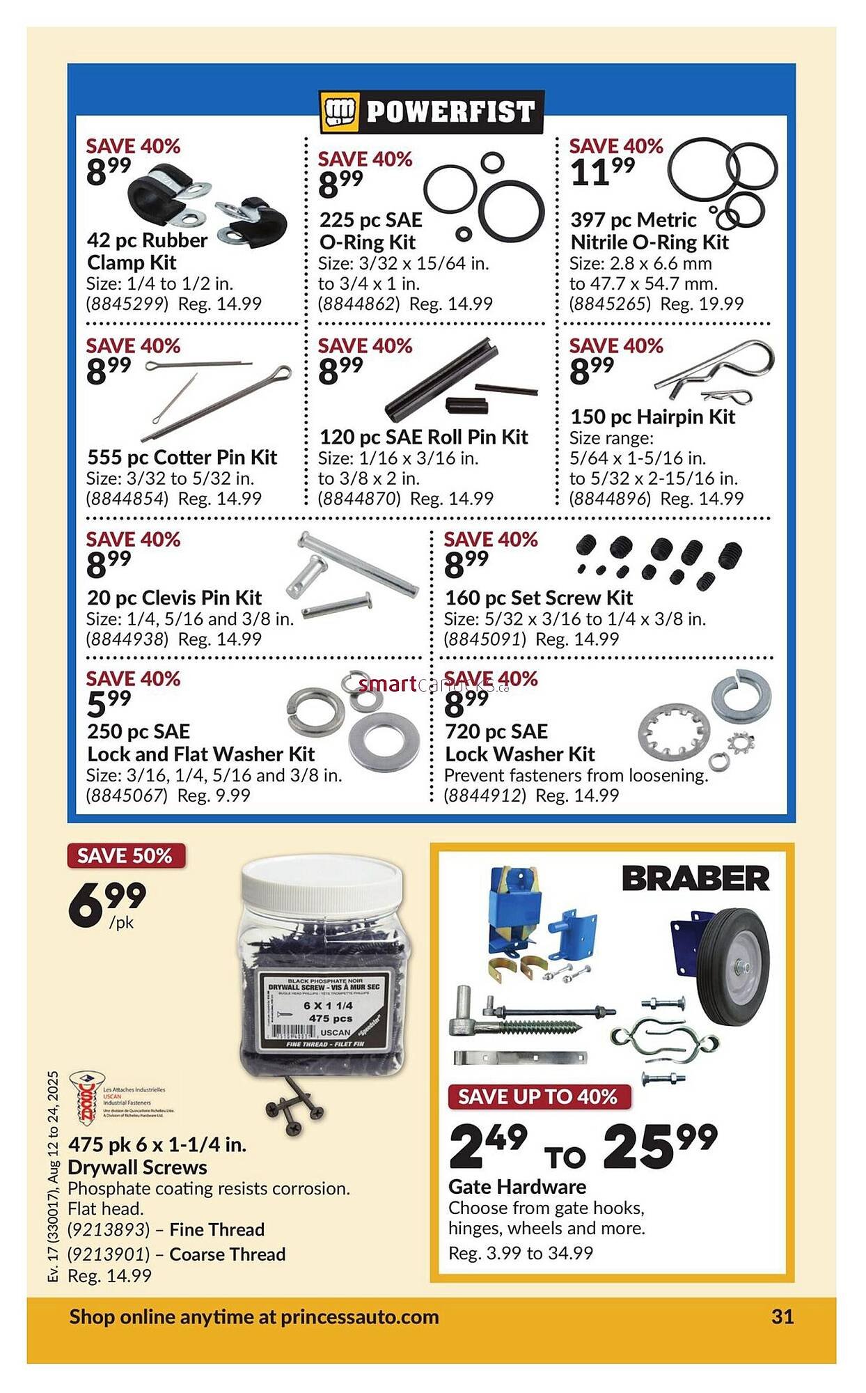 Princess Auto flyer
