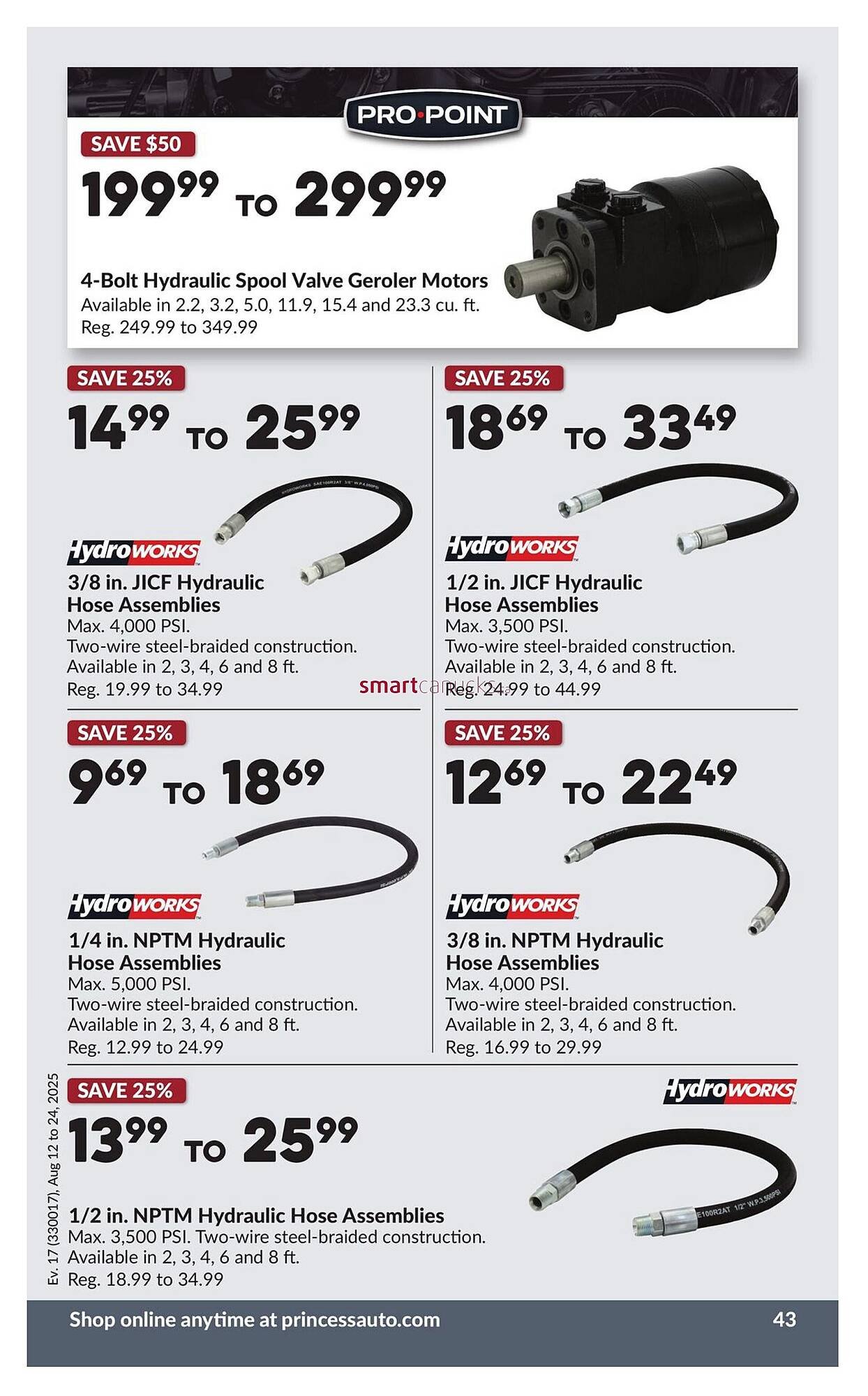 Princess Auto flyer