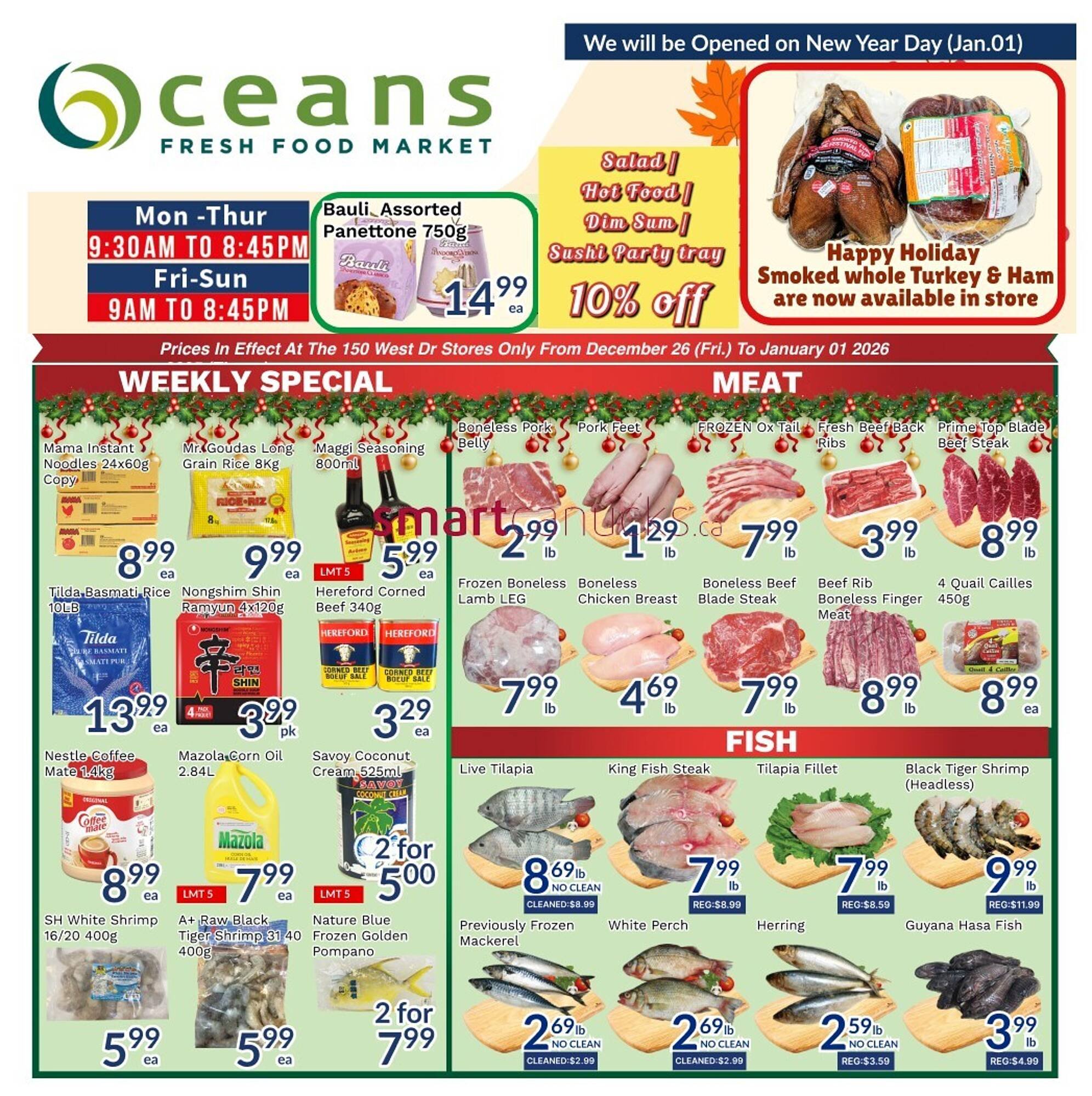 Oceans Fresh Food Market flyer (2025-12-26 - 2026-01-01) | 1