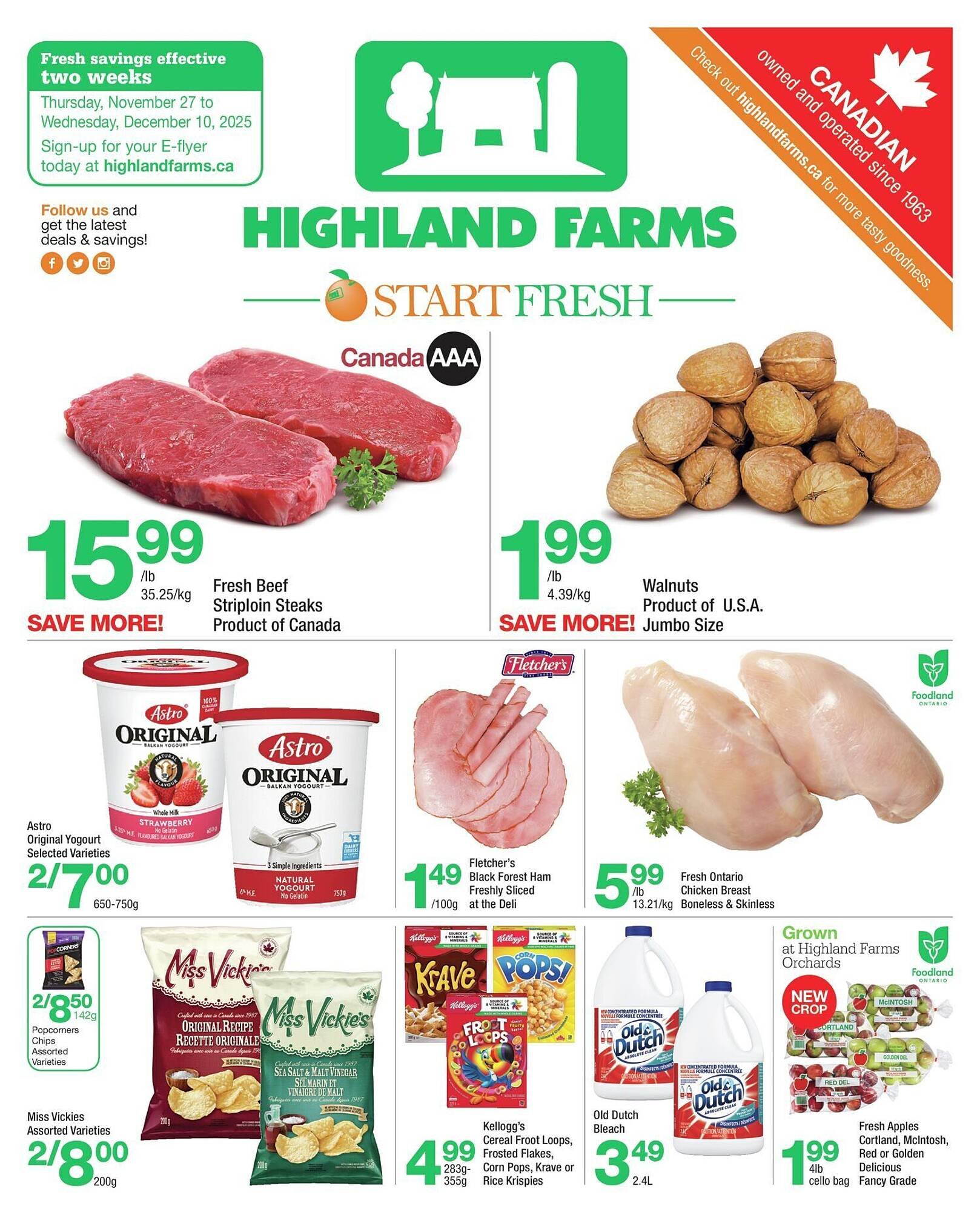 Highland Farms flyer