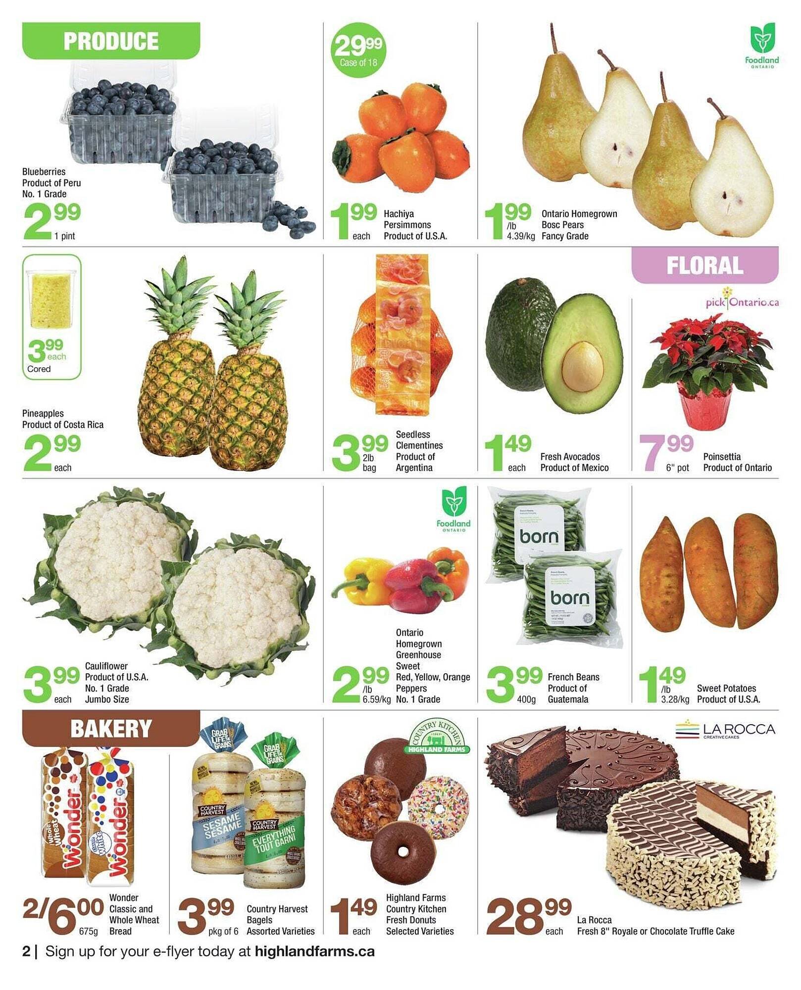 Highland Farms flyer