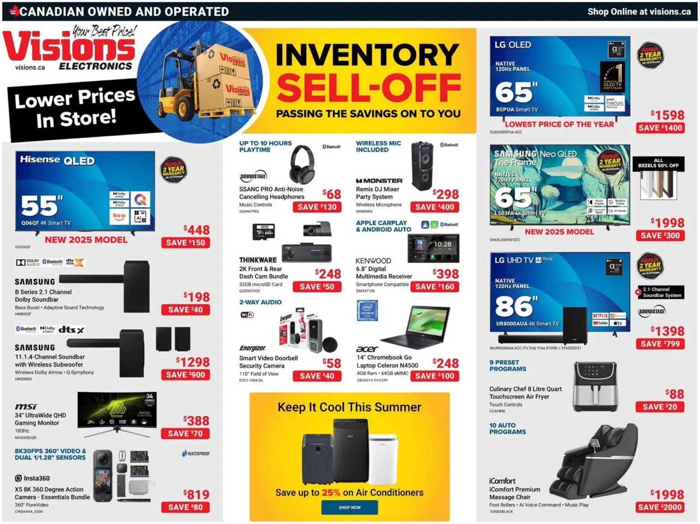 Visions Electronics flyer (2025-08-01 - 2025-08-08) | 1