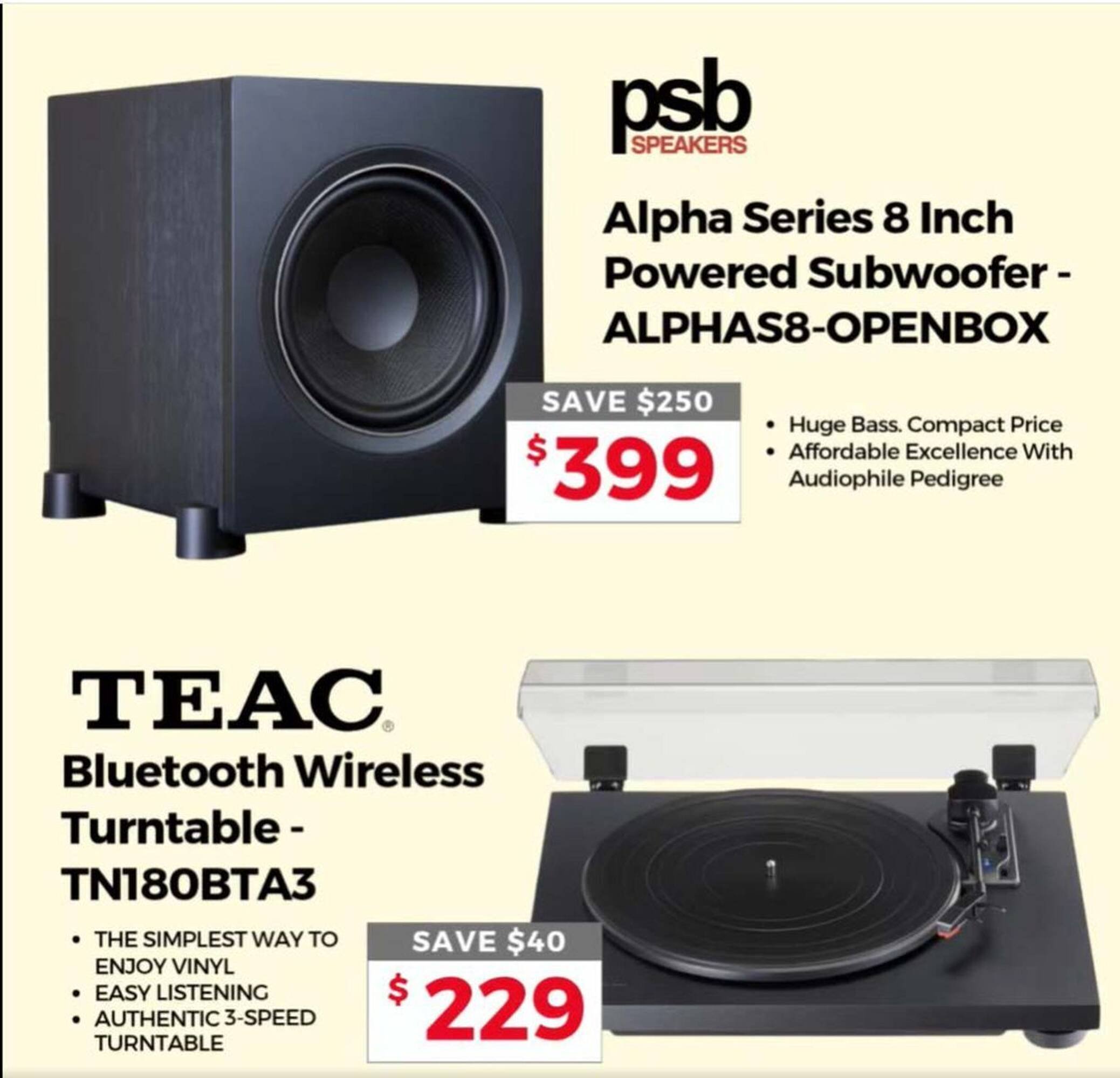 2001 Audio Video flyer