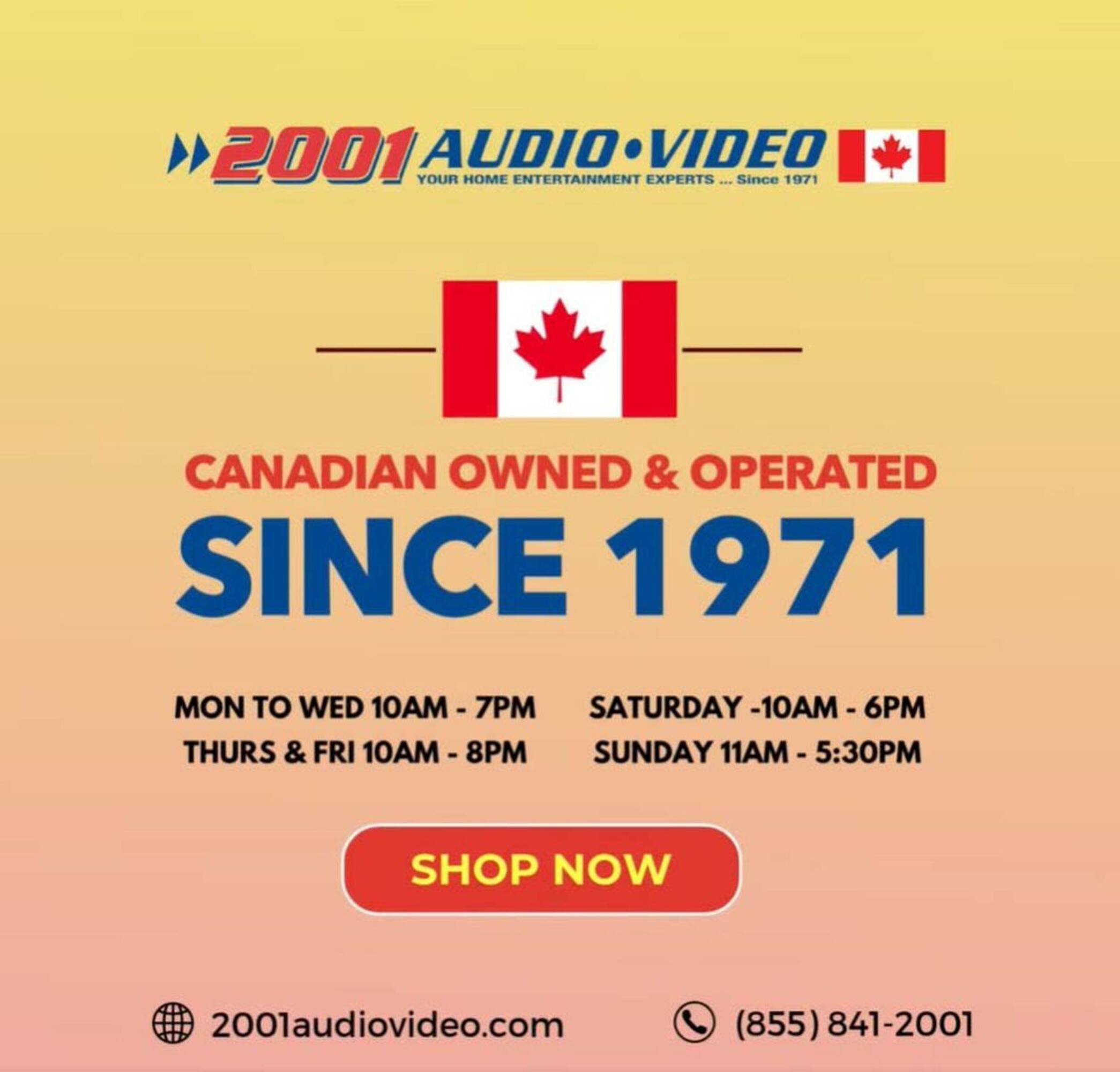 2001 Audio Video flyer