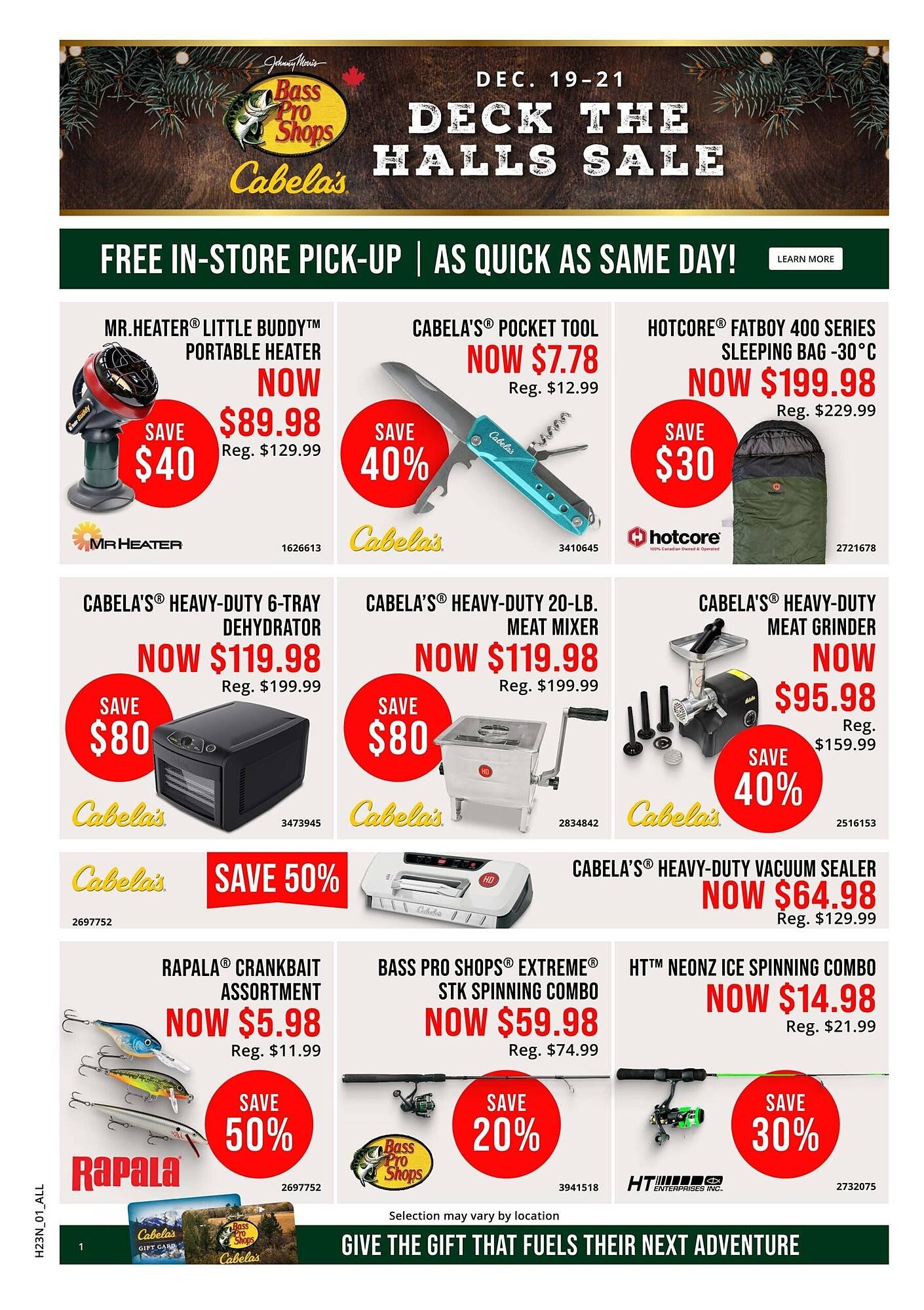 Bass Pro flyer (2025-12-19 - 2025-12-21) | 1