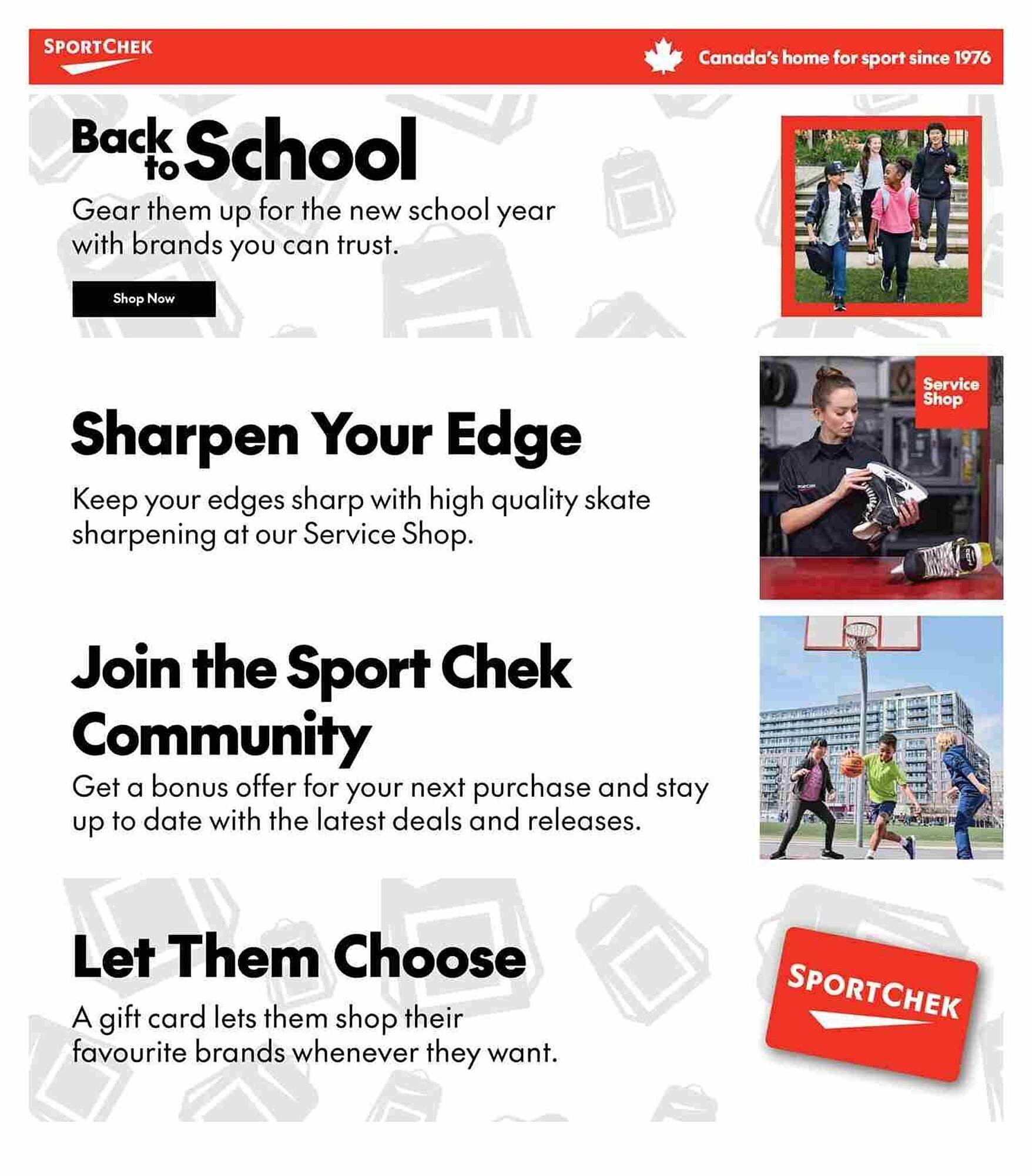 Sport Chek flyer