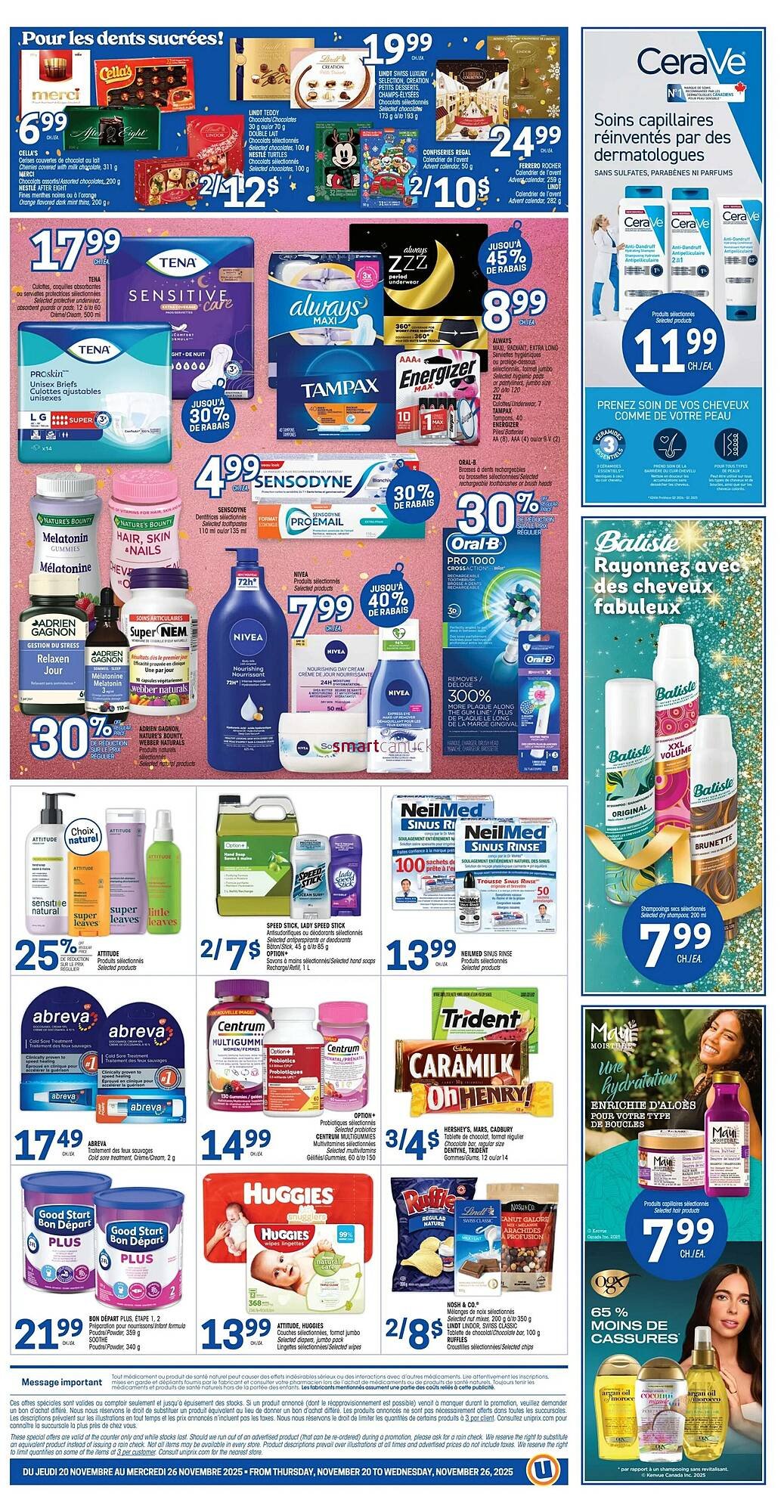 Uniprix flyer (2025-11-20 - 2025-11-26) | 2